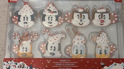 Disney Parks Christmas Hot Cocoa Ornament Set