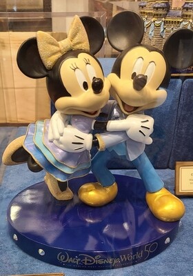 Walt Disney World 50th Mickey &amp; Minnie Figurine