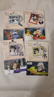 Disney Gift Card Christmas LE pin set (no $ value)