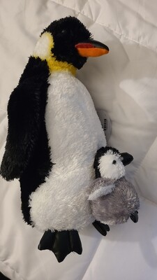 Penguin &amp; Chick plush set