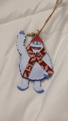 Bumble Abominable Snowman wooden ornament