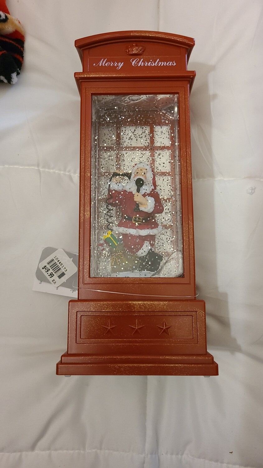 Santa Clause musical light up water globe