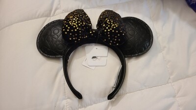 Walt Disney World 50th black &amp; gold headband