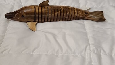 13&quot; wooden moving dolphin