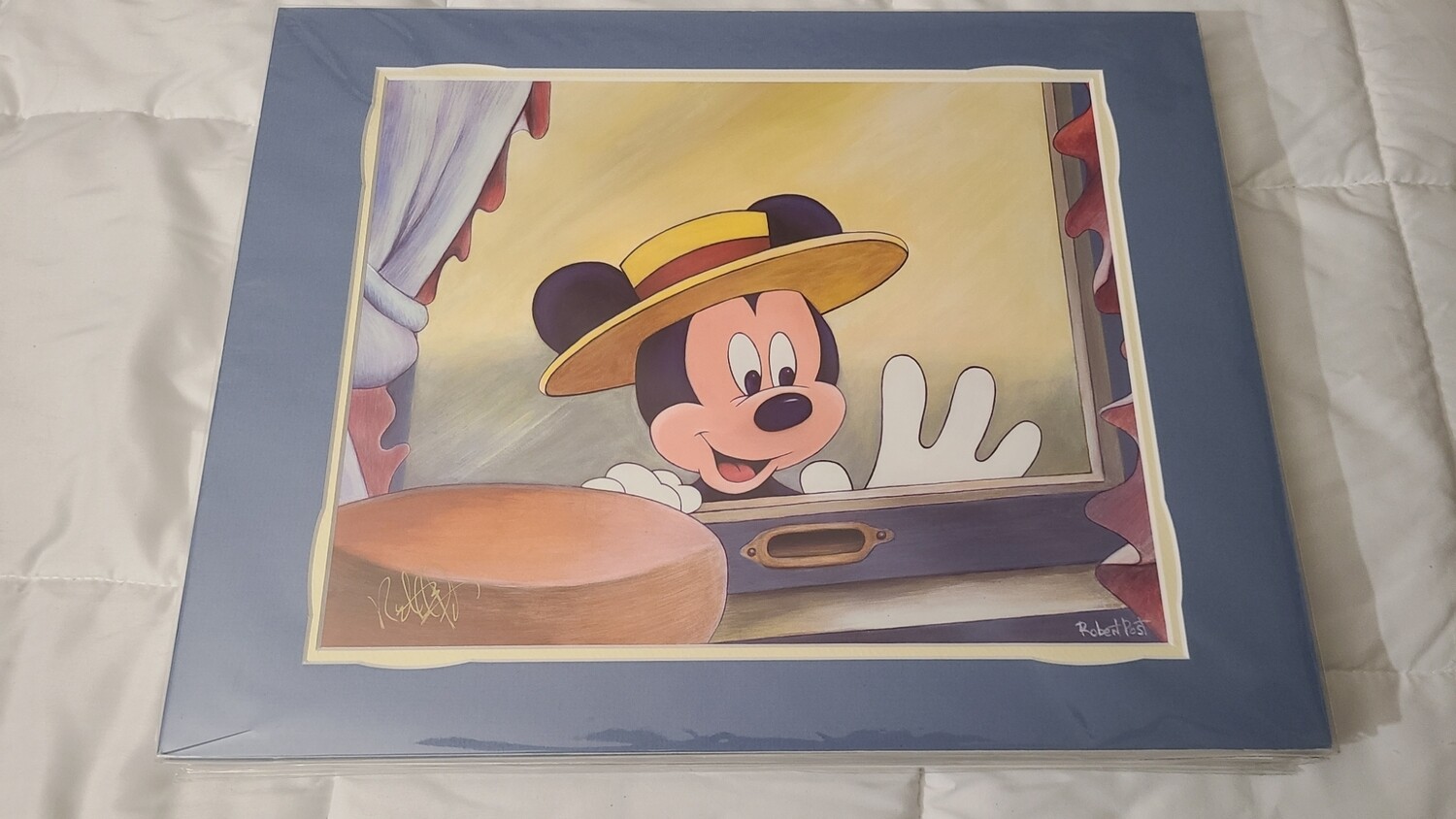 Robert Post &quot;Cake Almost Ready&quot; SIGNED 14x18 matted print