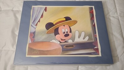 Robert Post &quot;Cake Almost Ready&quot; SIGNED 14x18 matted print