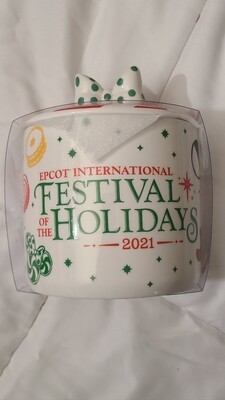 Festival of the Holidays 2021 Peppermint candy jar