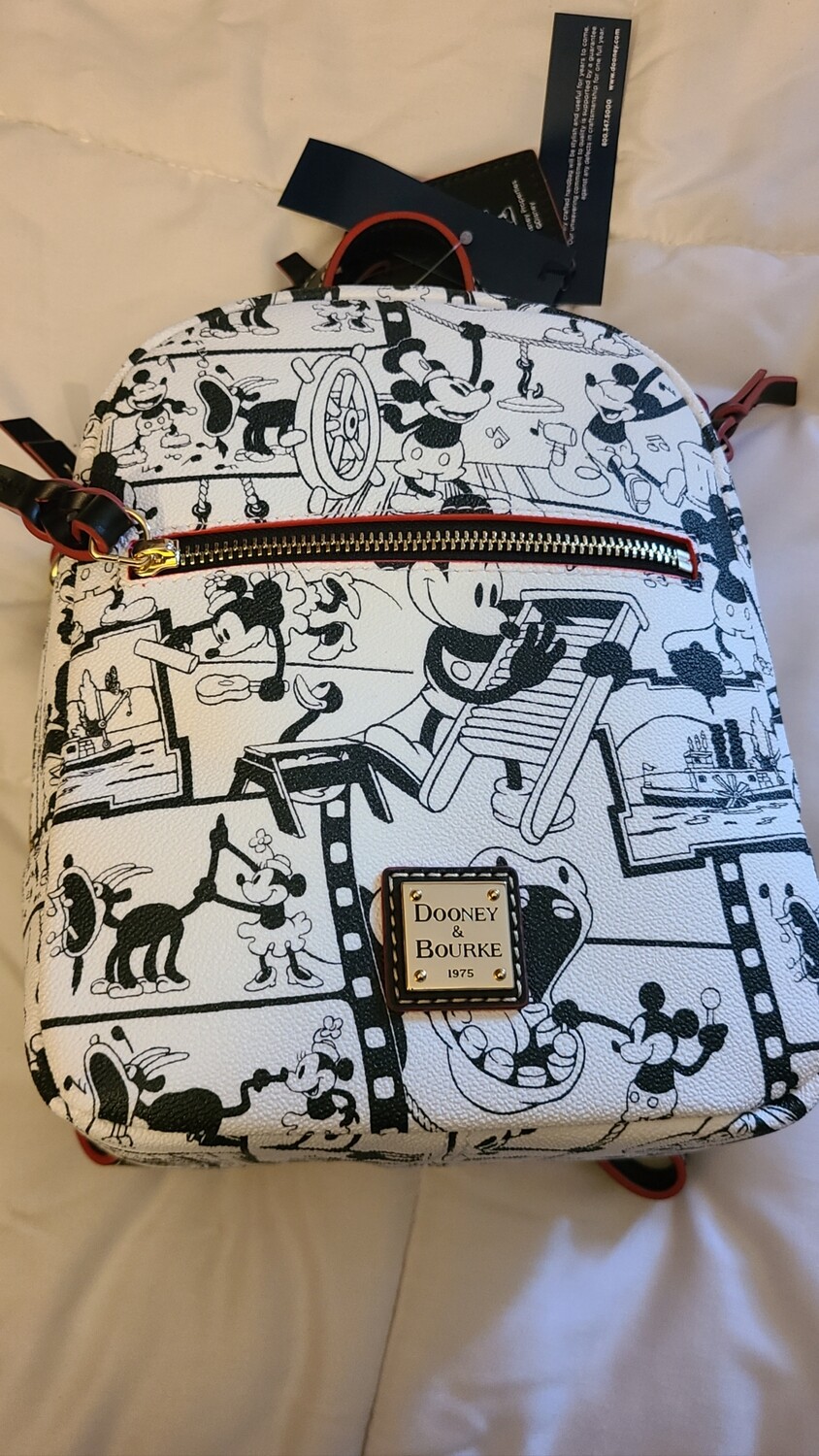 Mickey Mouse in Steamboat Willie Dooney &amp; Bourke mini backpack