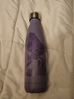 Purple Wall metal water bottle