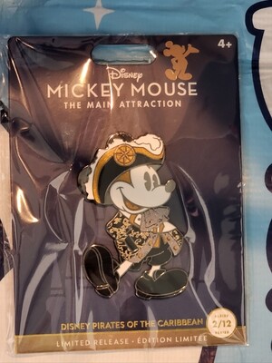 Mickey Main Attractions Pirate&#39;s of the Caribbean pin