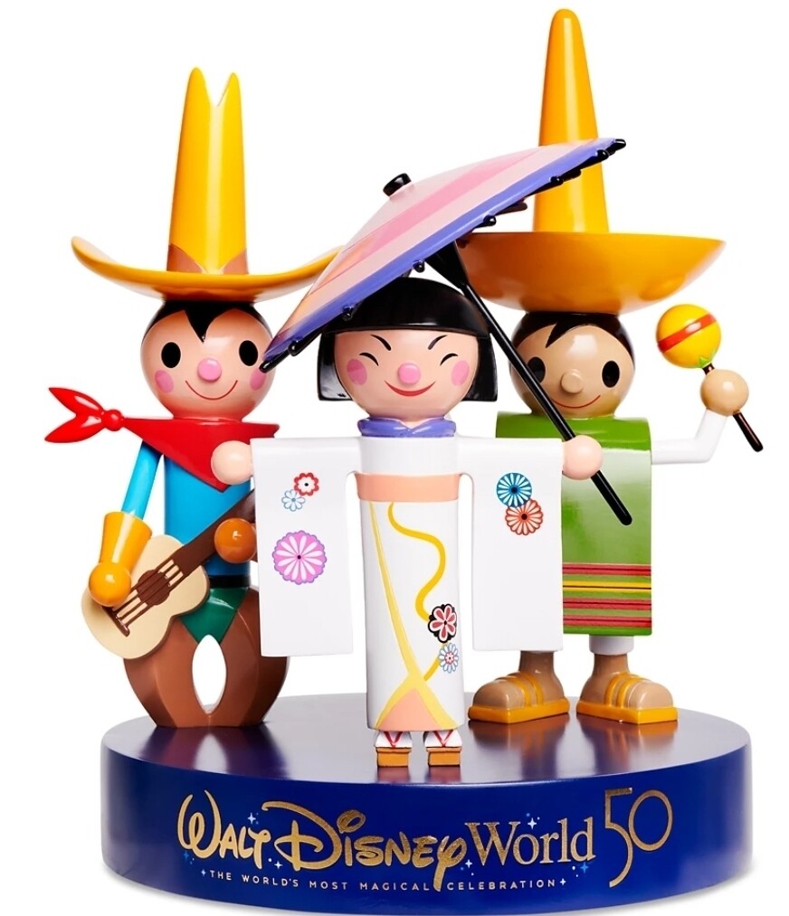 Walt Disney World 50th Small World figurine