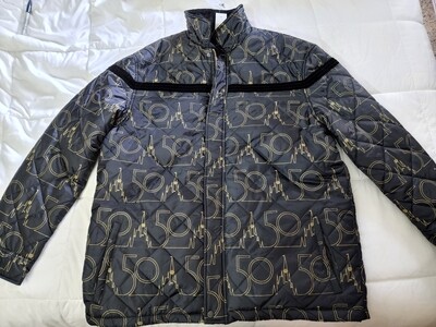 XL Walt Disney World 50th Anniversary quilted jacket (polyester)