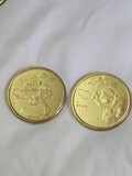 Pinocchio &amp; Jiminy Cricket Walt Disney World 50th medallion coins