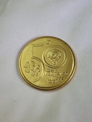 Polynesian Resort  Walt Disney World 50th medallion coin