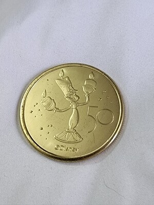 Lumiere Walt Disney World 50th medallion coin