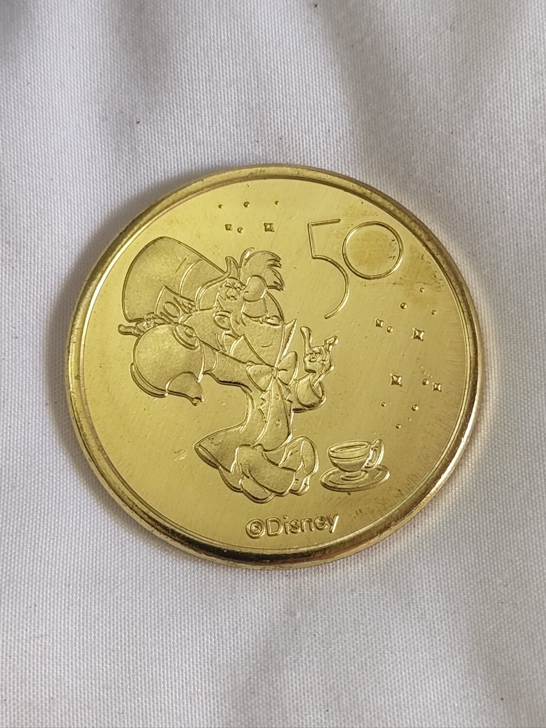 Mad Hatter Walt Disney World 50th medallion coin