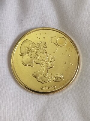 Mad Hatter Walt Disney World 50th medallion coin