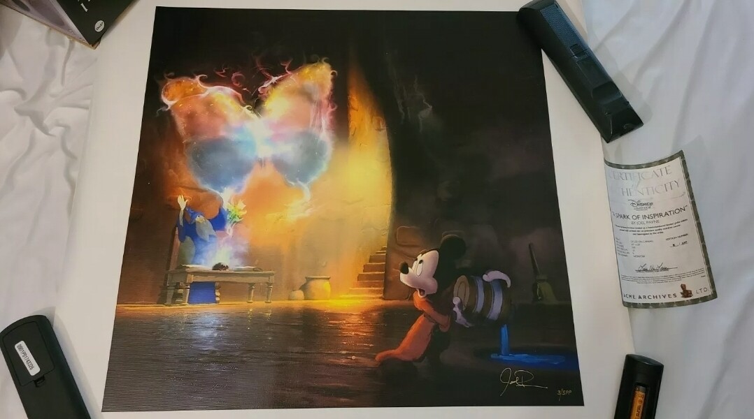 Joel Payne &quot;A Spark Of Inspiration&quot; Printer&#39;s Proof 3 of 5 20x20 canvas print