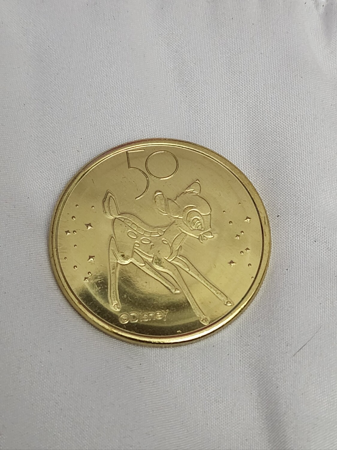 Bambi Walt Disney World 50th medallion coin