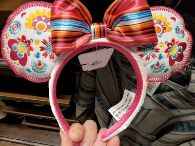 Mexico Minnie headband- White