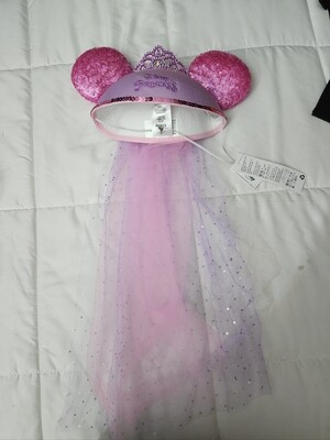 Disney Princess ears hat with veil
