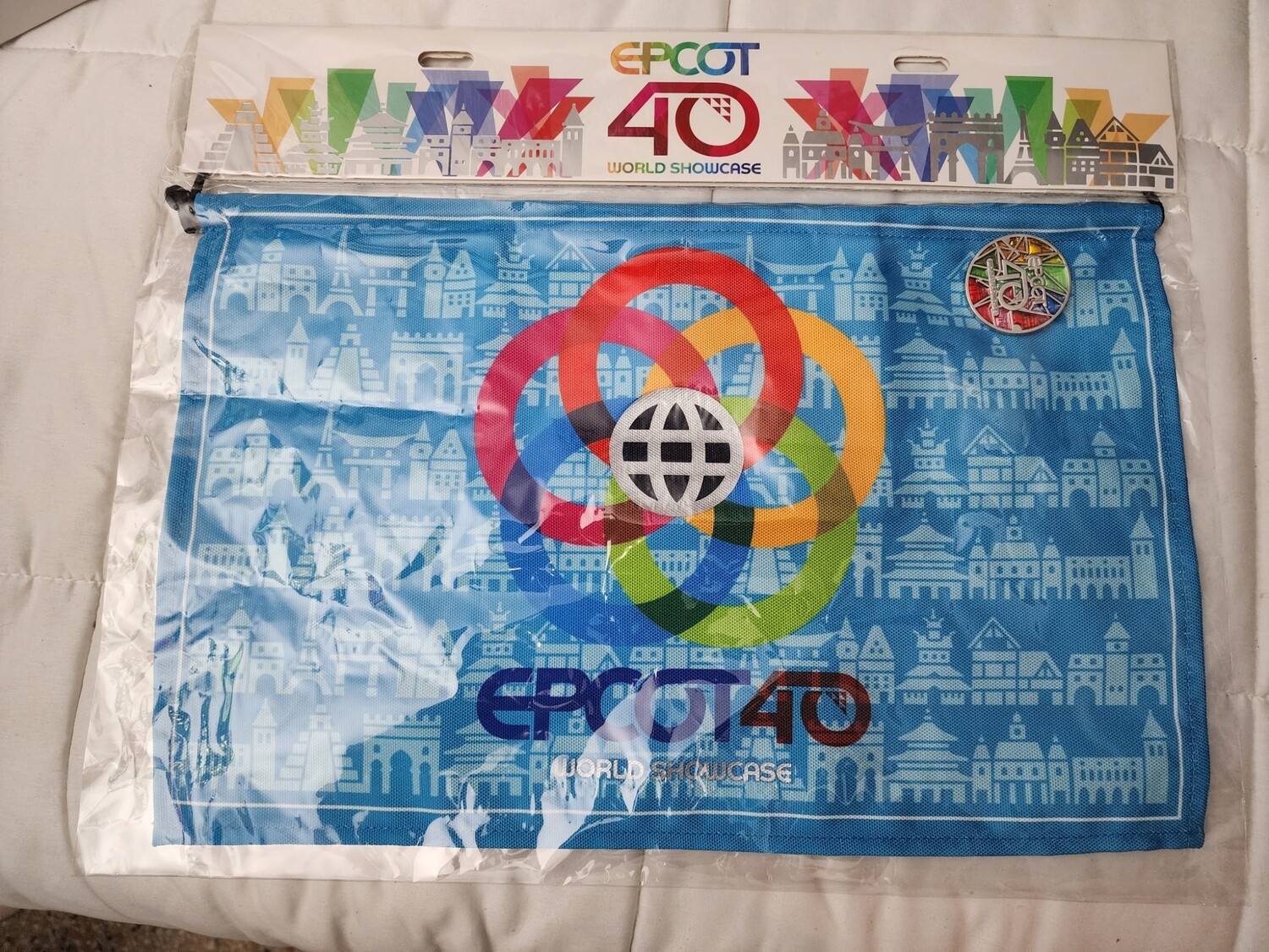 Epcot 40th Pin &amp; Banner set