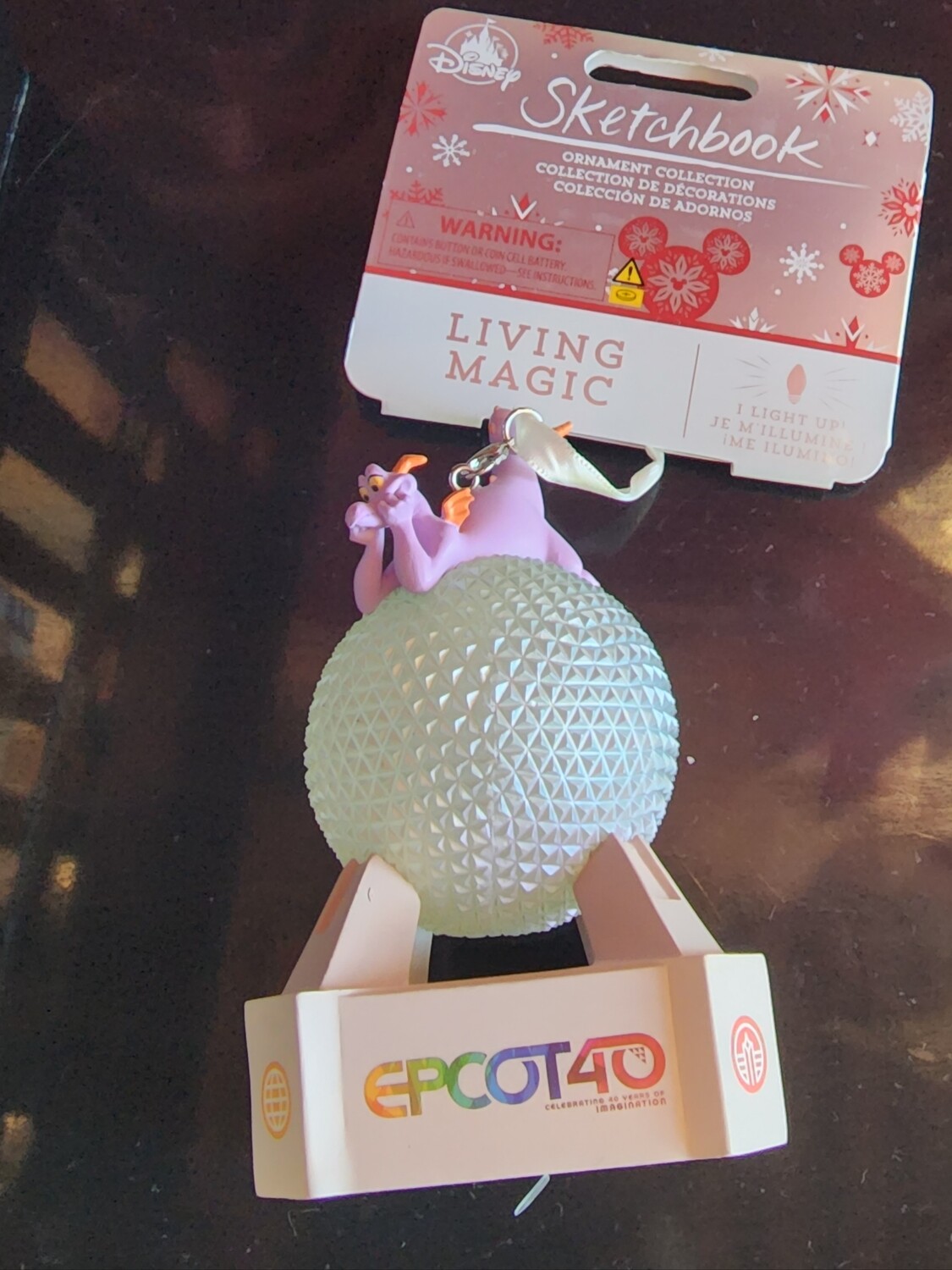 Figment Epcot 40th light up ornament
