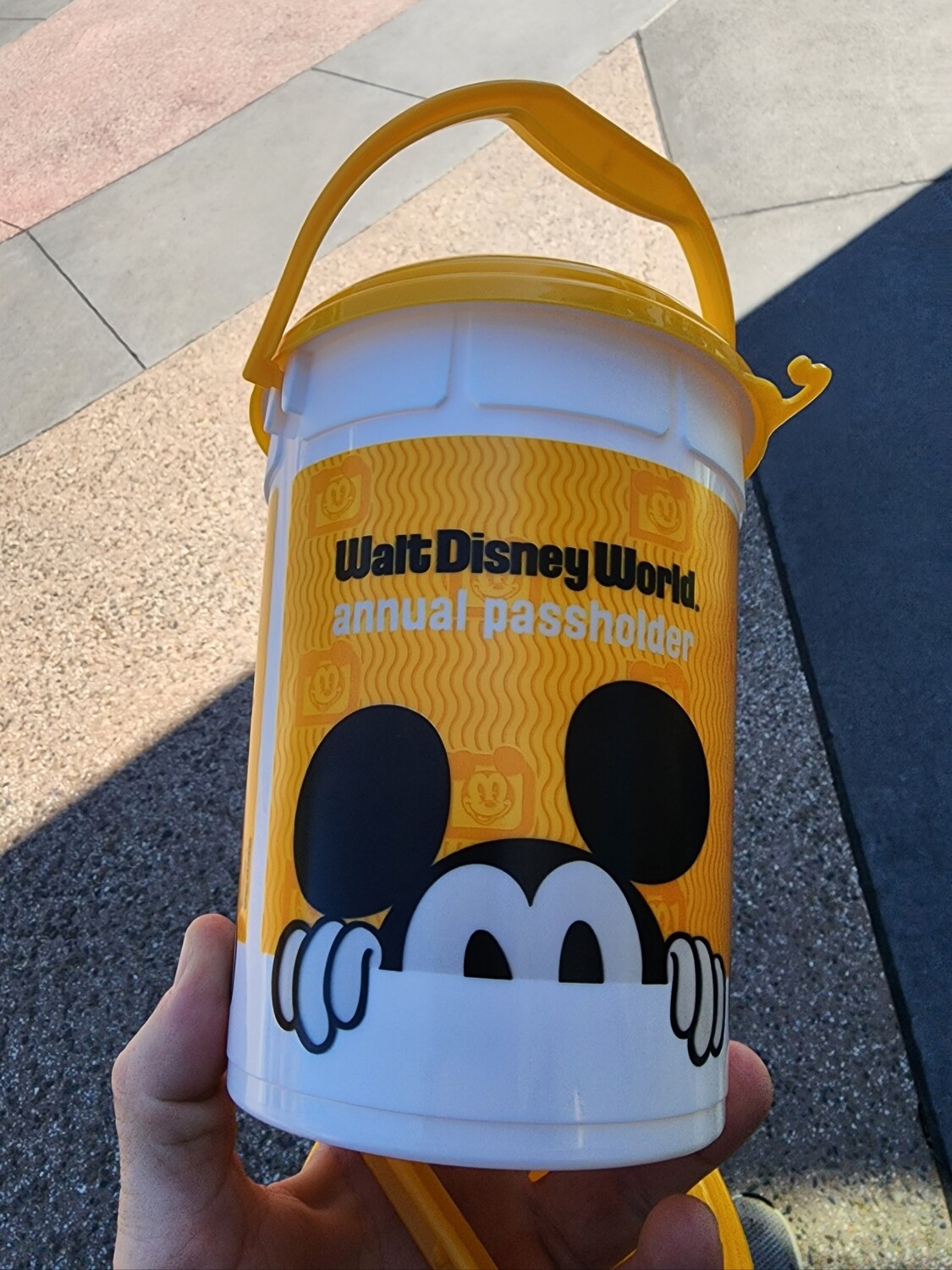 Mickey WDW Passholder Popcorn Bucket