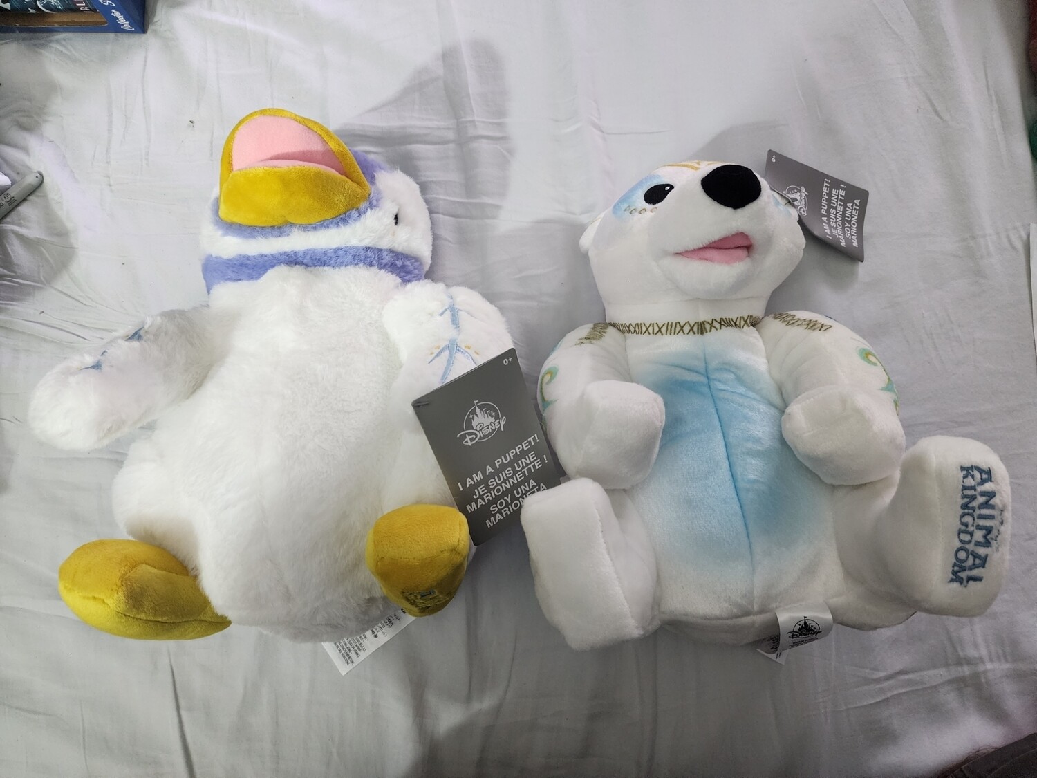 Animal Kingdom Menagerie puppets (Polar Bear &amp; Penguin)