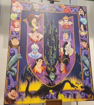 Kenny Yamada Villains LE40/95 Canvas Giclee