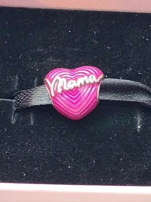 Radiating Love Mama Heart Pandora Charm