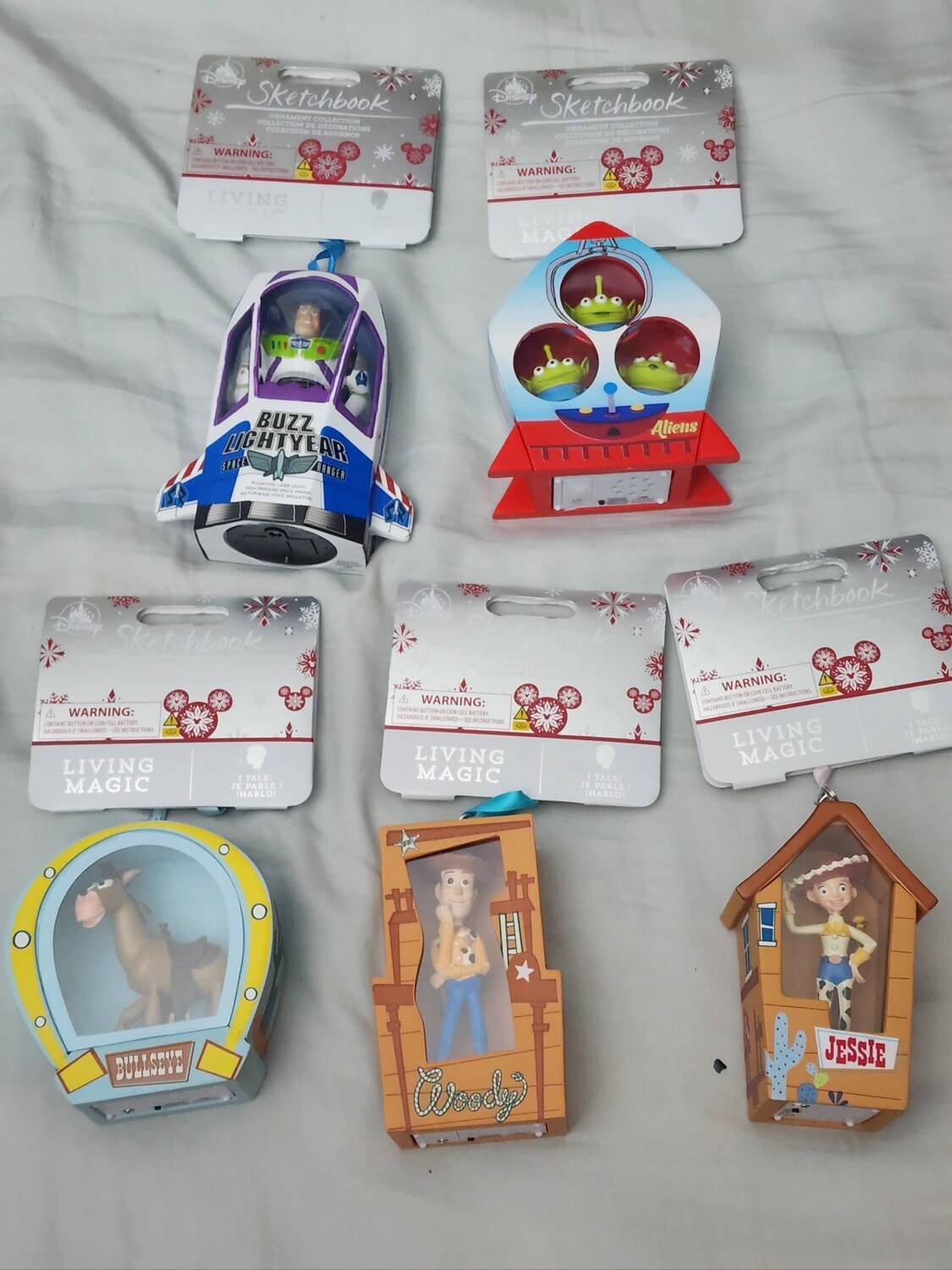 Toy Story Sketchbook Ornament set of 5
