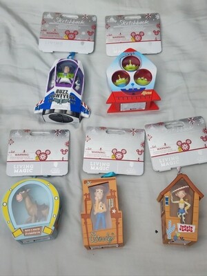 Toy Story Sketchbook Ornament set of 5