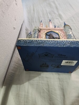SIGNED Jim Shore WDW 50th Anniversary Cinderella Castle
