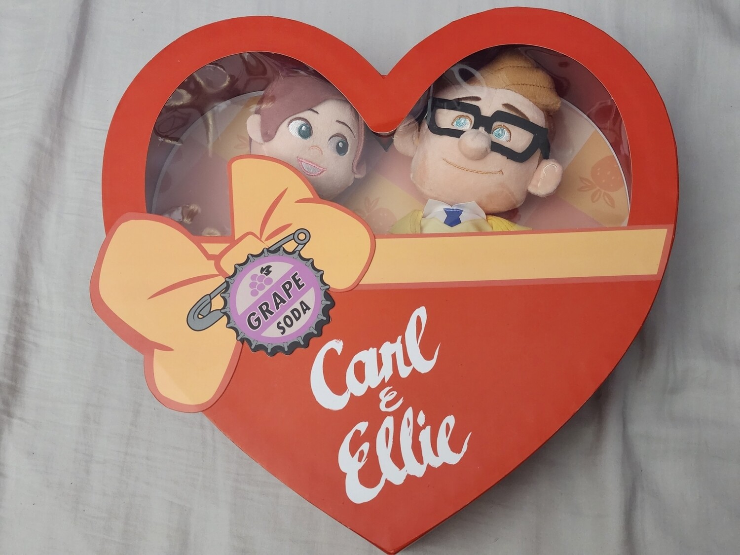 Carl &amp; Ellie UP Heart Plush Set