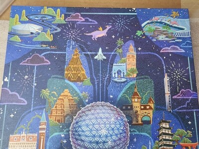 Josey Tsao Onward &amp; Upward Canvas Epcot 40th LE95