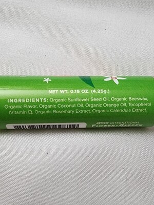 Orange Bird Flower &amp; Garden Basin lip balm