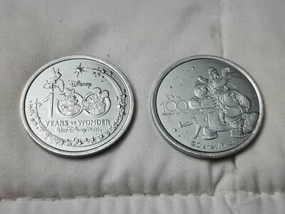 Inside Out Disney 100 Years of Wonder medallion coin