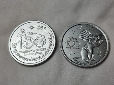 Remy Ratatouille Disney 100 Years of Wonder medallion coin