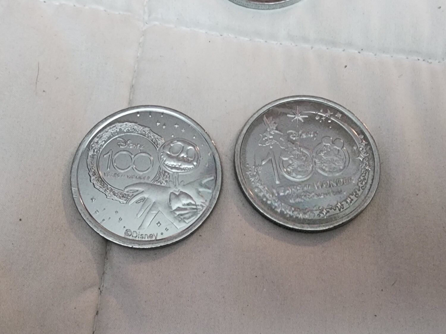 Jack Skellington Disney 100 Years of Wonder medallion coin