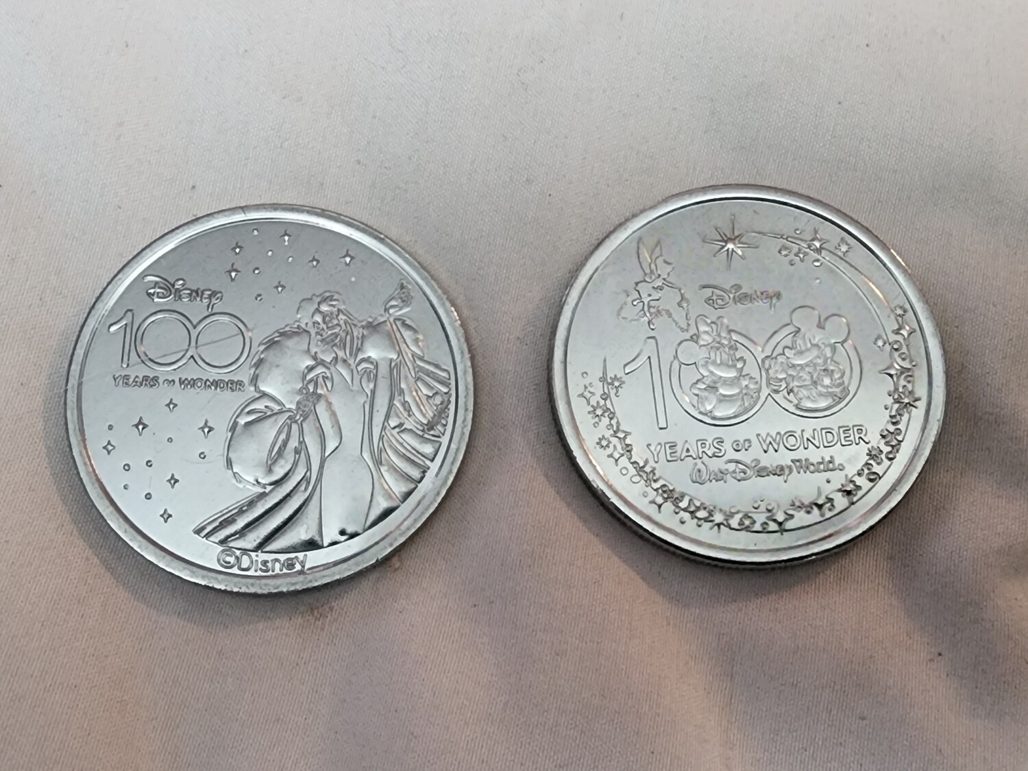 Cruella Disney 100 Years of Wonder medallion coin