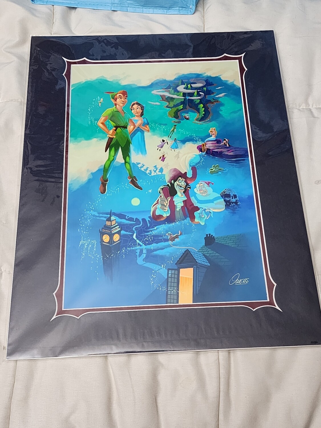 Brett Owens Peter Pan 70th Anniversary 14x18 matted print