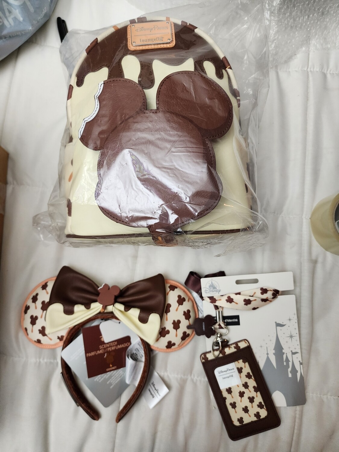 Disney Parks Mickey Ice Cream Bar Loungefly set