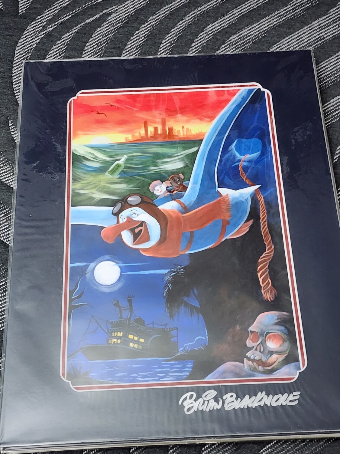 Brian Blackmore The Rescuers SIGNED14x18 matted print