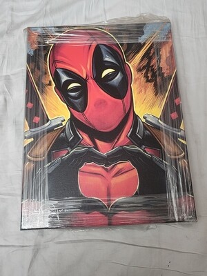 Tim Rogerson Deadpool with Love 16x12 gallery wrapped canvas