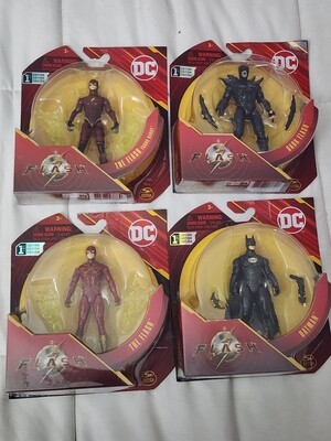 Spin Master DC The Flash 3&quot; figures 1st Edition 4 piece 