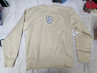 Mickey Peace Sign Sweater SMALL