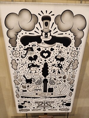 Jason Ratner Steamboat Willie LE95 Gallery wrapped canvas