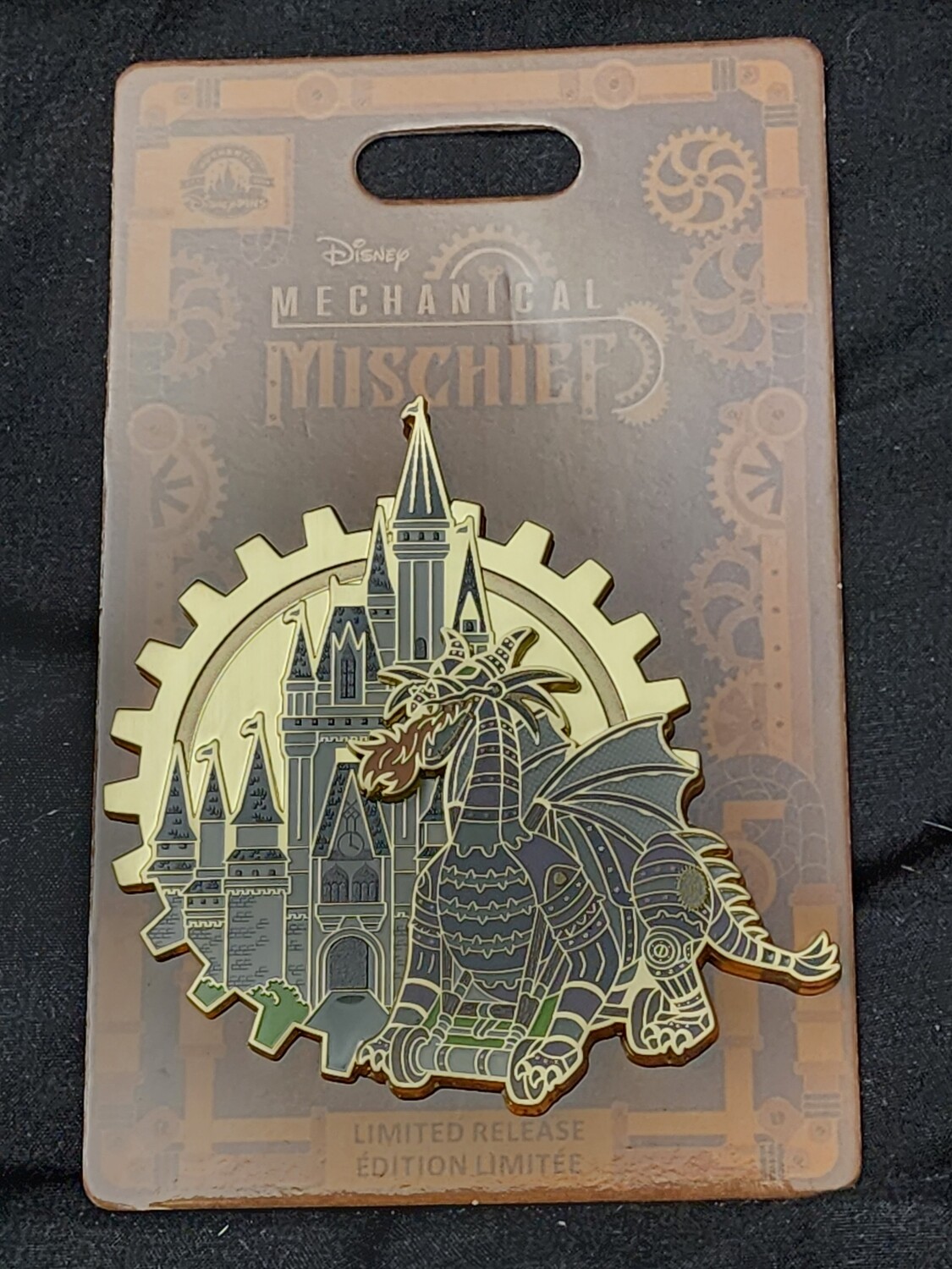 Disney Mechanical Mischief Maleficent&#39;s Dragon mini jumbo pin