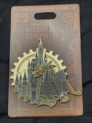 Disney Mechanical Mischief Maleficent&#39;s Dragon mini jumbo pin